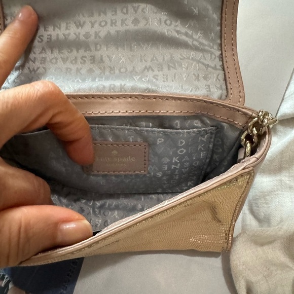 New - Kate Spade mini metallic in champagne gold shoulder bag - Picture 4 of 8